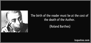 Death of the Author Quote